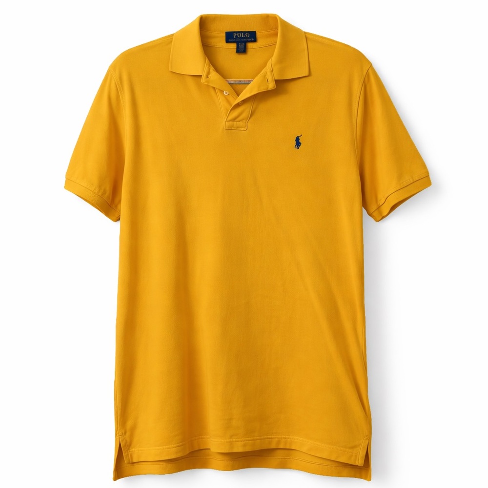 Polo Ralph Lauren Classic Cotton Polo Yellow Boys XL